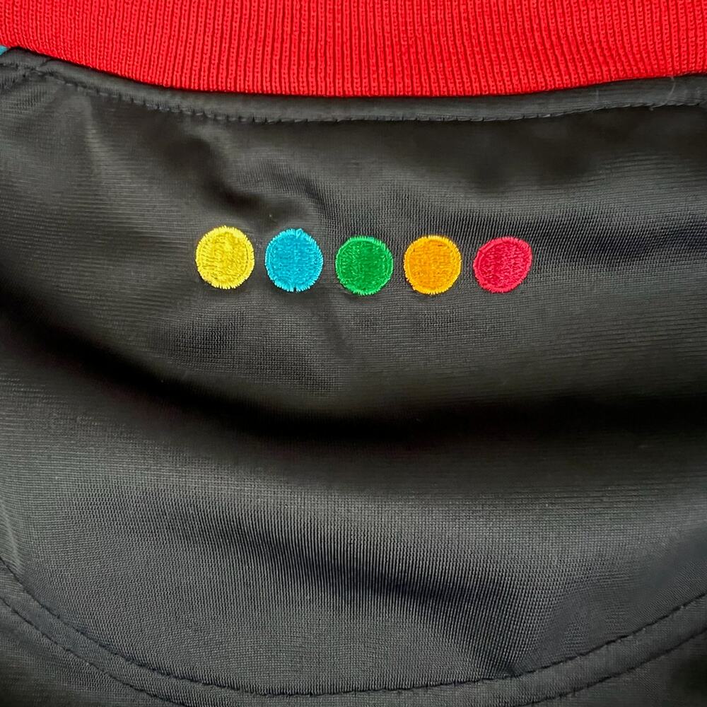 Vintage Coogi Heritage Track Jacket 3XL Big Logo Hip Hop Y2K Rasta Stripe Zip Up - Picture 8 of 15